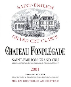 CHATEAU FONPLEGADE 2001 1.5L
