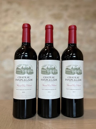 Set 3 bouteilles Château Fonplégade 2019 - 225 € TTC